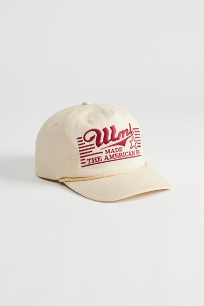 Shop Wish Me Luck The American Way Baseball Hat In Ivory, Men's At Urban Outfitters