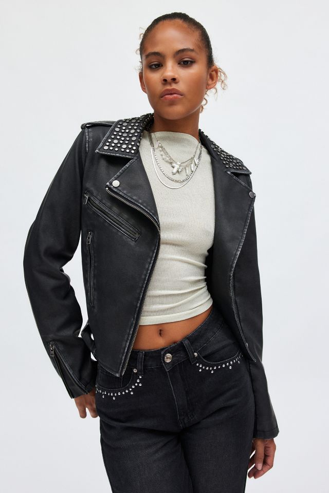 Veste Moto Sherry Cloutée Silence + Noise #3