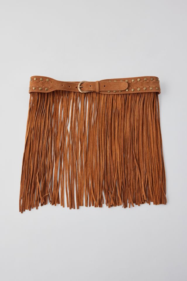 Noah Suede Fringe Skirt Belt #1