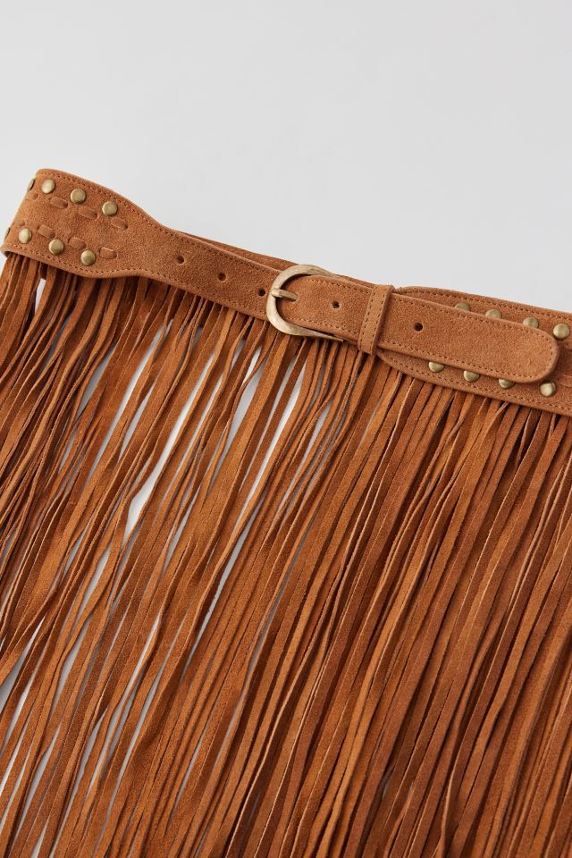 Noah Suede Fringe Skirt Belt #2