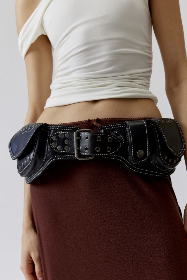 Sadie Leather Pocket Belt | Urban Outfitters