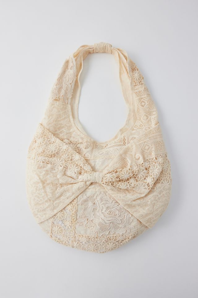 Kimchi Blue Lace Bow Hobo Bag #1