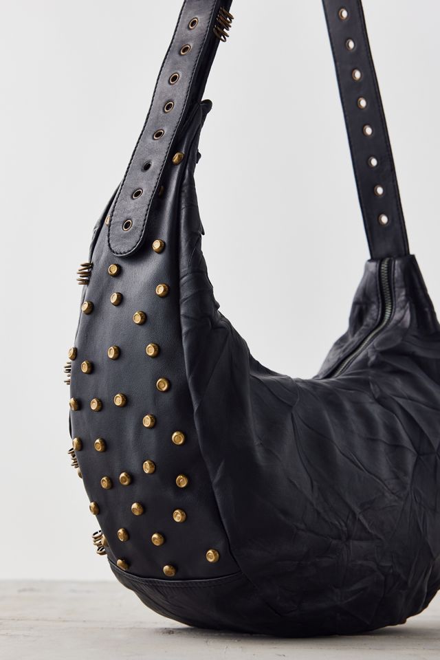 MONA - Studded hobo bag with adjustable strap