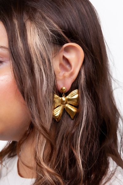 ☆KARA 着用☆関税込★VINTAGE HOLLYWOOD★Triple Bow Earrings Bow Earrings – Brandy Melville Online Japan