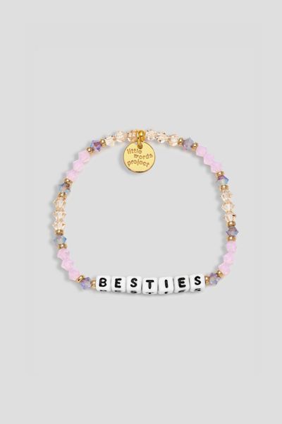Shop Little Words Project Besties Beaded Bracelet In Turquoise, Women's At Urban Outfitters