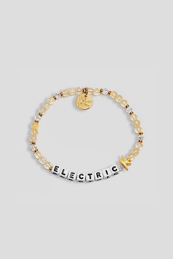 Shop Little Words Project Electric Beaded Bracelet In Clear, Women's At Urban Outfitters