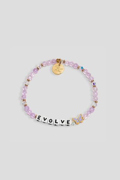 Shop Little Words Project Evolve Beaded Bracelet In Purple, Women's At Urban Outfitters