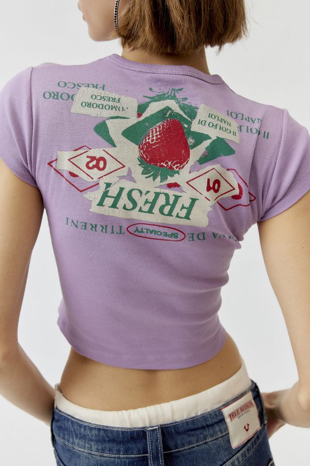 Campania Fresh Strawberries Baby Tee #1