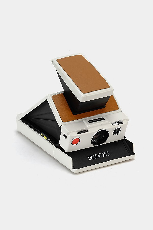 Polaroid Sx-70 Model 2 White Instant Camera Refurbished By Retrospekt In White At Urban Outfitters
