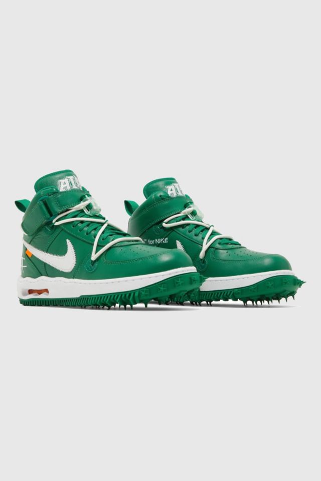 Nike Air Force 1 Mid X OFF-WHITE SP Leather 'Pine Green' Sneakers -  DR0500-300