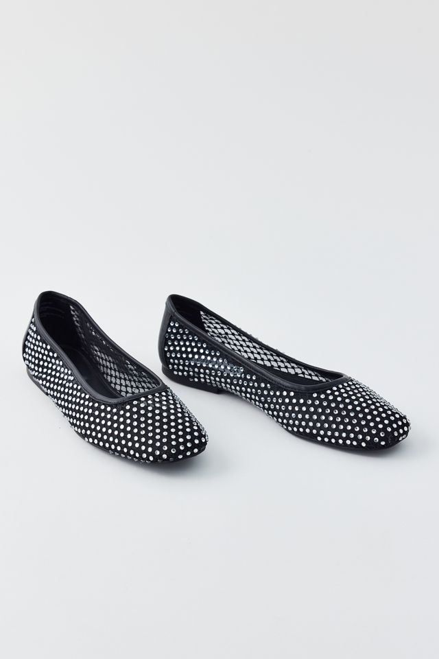 Steve Madden Auden Rhinestone Mesh Ballet Flat | Urban Outfitters