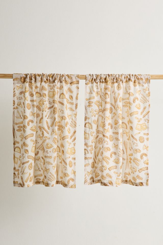Food Icon Café Curtain Set