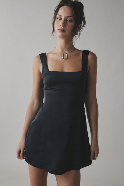 Urban fashion outfitters black denim dress