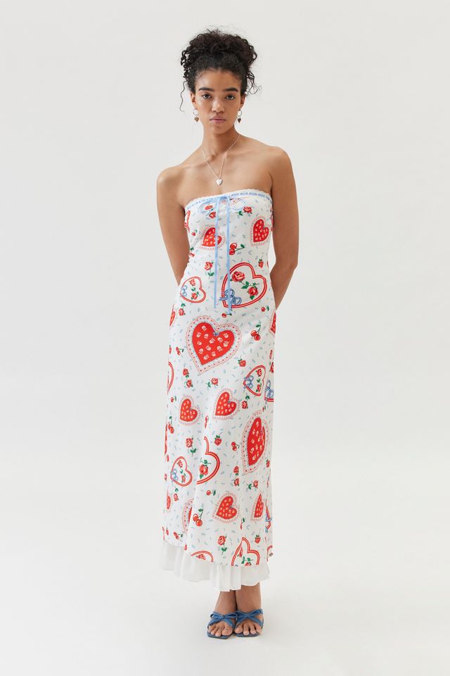 knee length dresses for ladies Daisy Mae Strapless Midi Dress – Coast Clothing Hire main image 0
