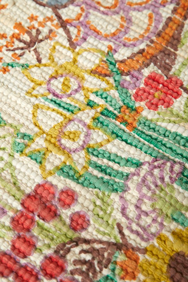 Home Is Best Printed Rag Rug | Urban Outfitters