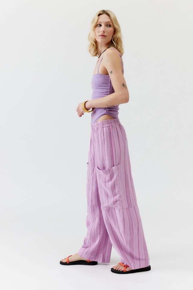 High waisted linen pants urban outfitters deals