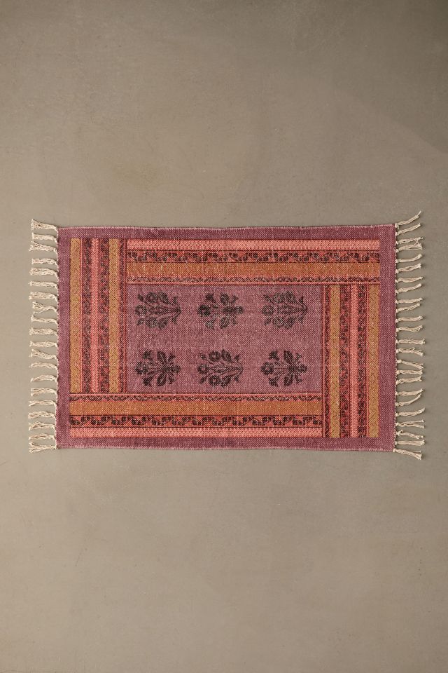 Amabel Woodblock Printed Rug #1