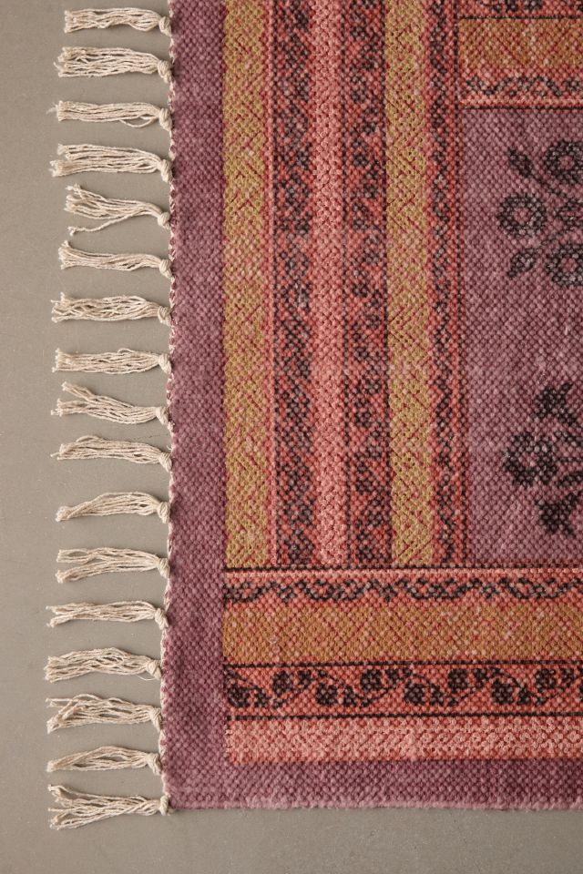 Amabel Woodblock Printed Rug #3