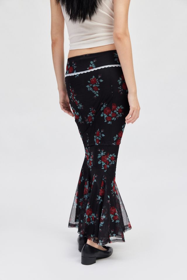 Jupe Longue en Maille Fleurie Daisy Street #3