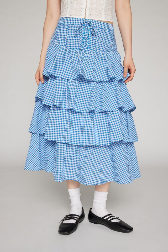 Kimchi Blue Diana Tiered Maxi Skirt #1