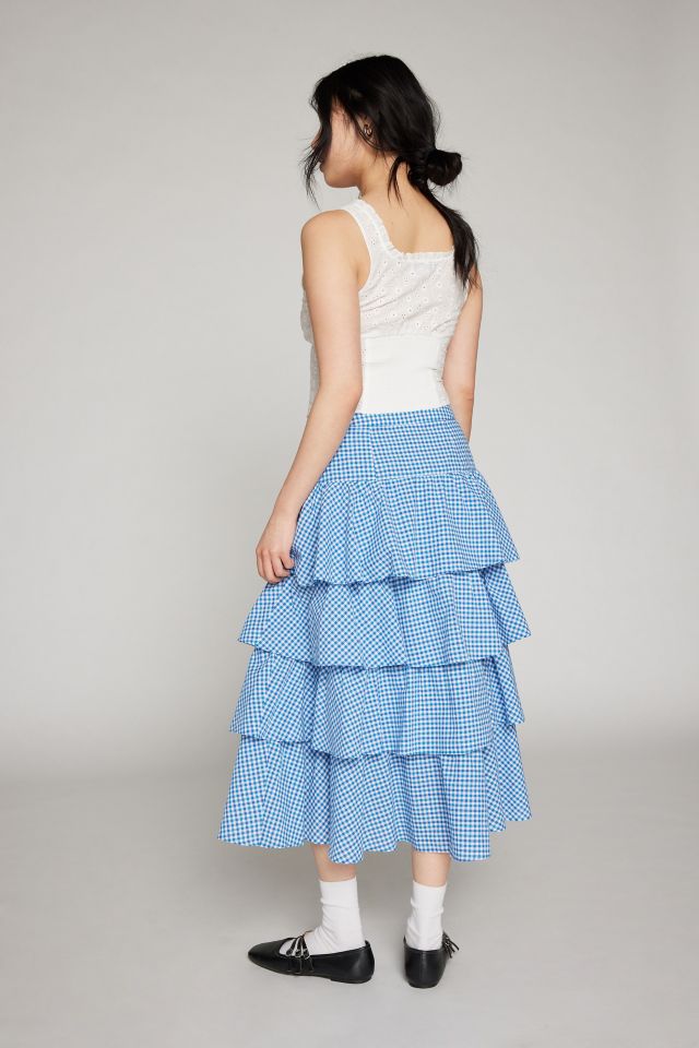 Kimchi Blue Diana Tiered Maxi Skirt #4