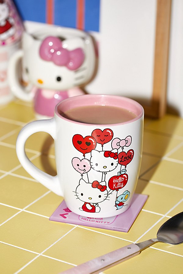 Shop Urban Outfitters Hello Kitty Balloon Mug In White At
