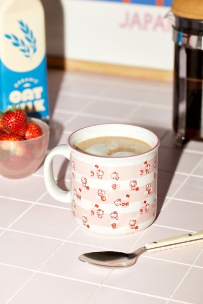 Shop Urban Outfitters Hello Kitty Strawberry Milk Mug In Pink At