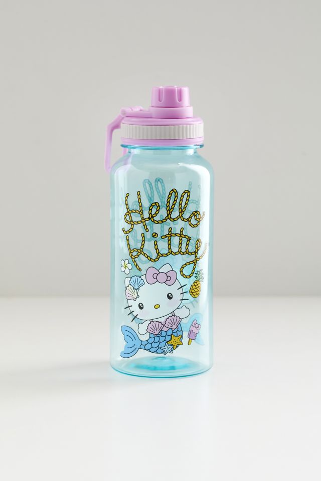 Ensemble Bouteille d'Eau et Autocollants Sanrio Hello Kitty Sirène #1