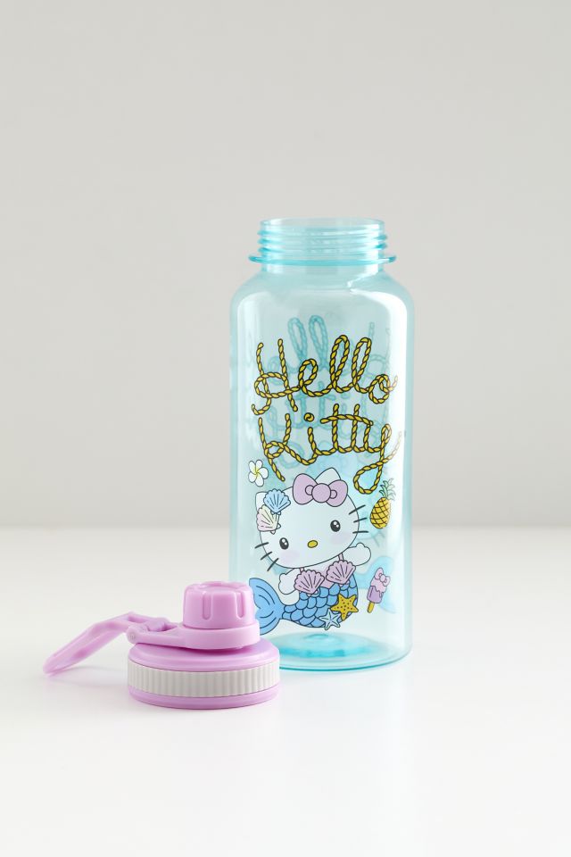 Hello Kitty Mermaid Water Bottle & Sticker Set