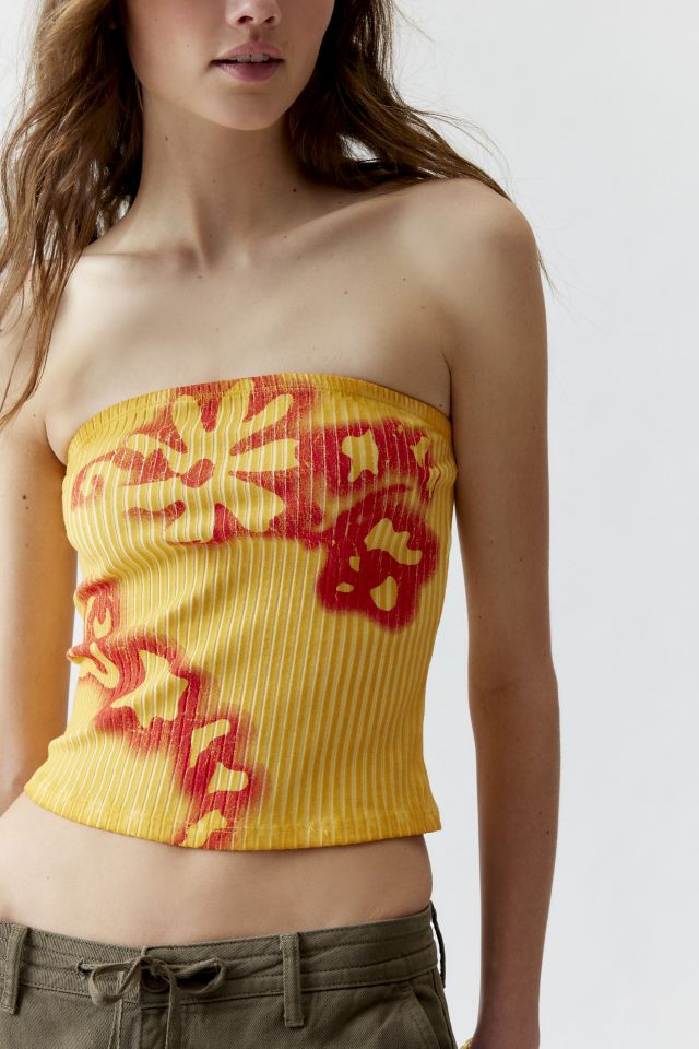 Haut Tube Floral Délavé #2