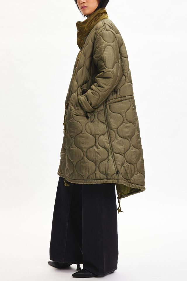 waxed weather ｍ65 fishtail parka OVY Alpha Industries M-65 Quilted Fishtail Parka | Urban Outfitters