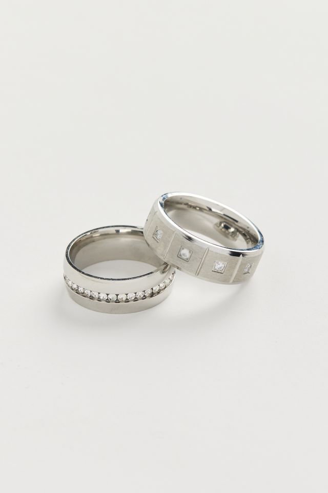 Carlo Stainless Steel Ring Set | Urban Outfitters