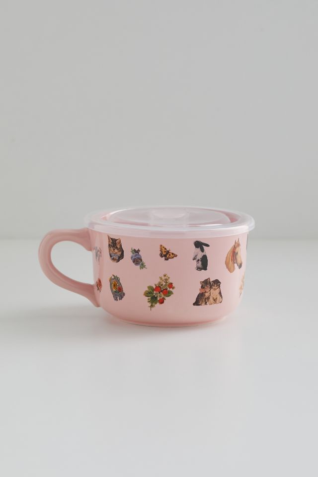 Icon Lidded Soup Mug #1