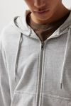 BDG Bonfire Solid Zip-Up Hoodie Sweatshirt
