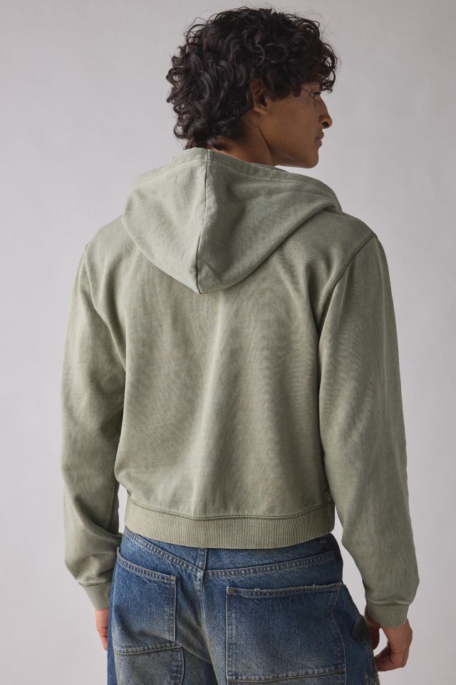 BDG Bonfire Solid Zip-Up Hoodie Sweatshirt #1