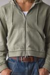 BDG Bonfire Solid Zip-Up Hoodie Sweatshirt