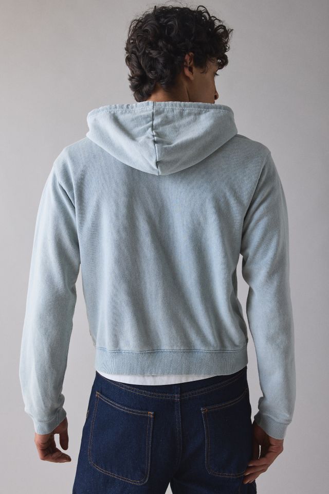 BDG Bonfire Solid Zip-Up Hoodie Sweatshirt