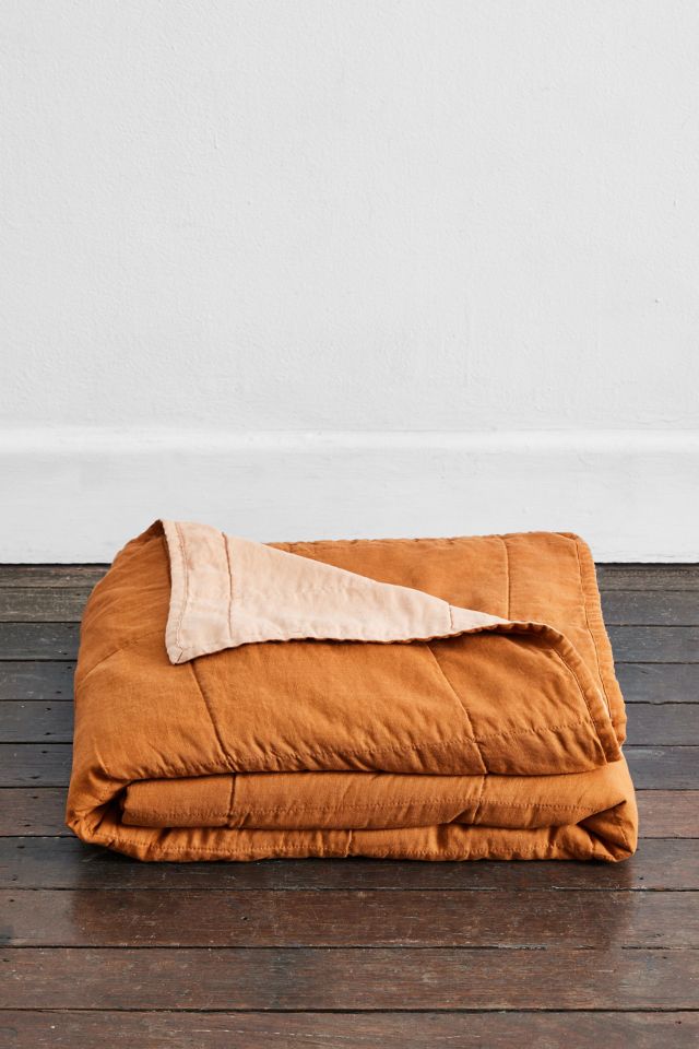 Bed Threads Reversible Linen Quilt #1