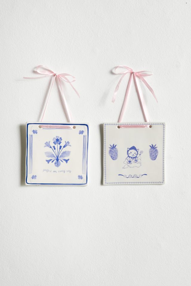 Amelie Patterned Tile Wall Hanging #3