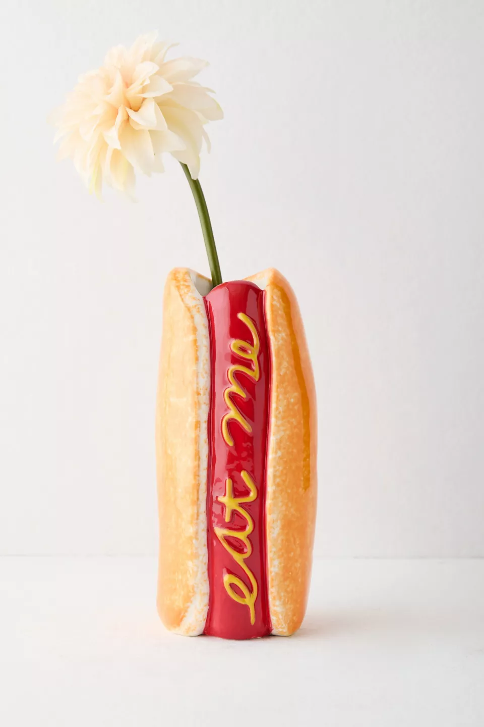 Hot Dog Shaped Ceramic Vase