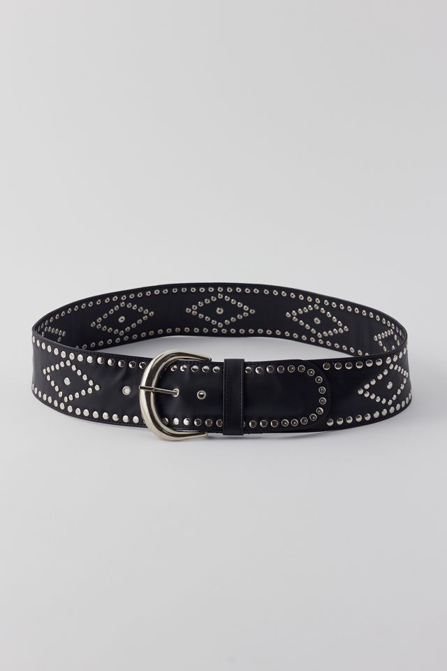 Silence + Noise Lilo Studded Leather Belt | Urban Outfitters display picture 2