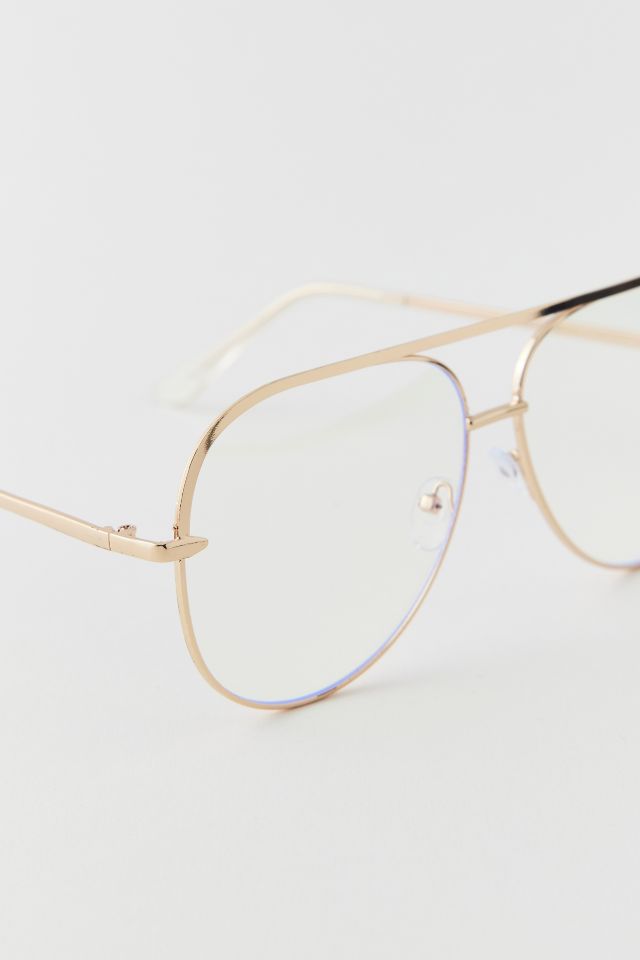 Jade Aviator Blue Light Glasses #2