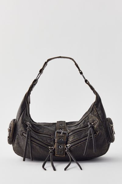 Silence + Noise Jessa Faux Leather Baguette Bag