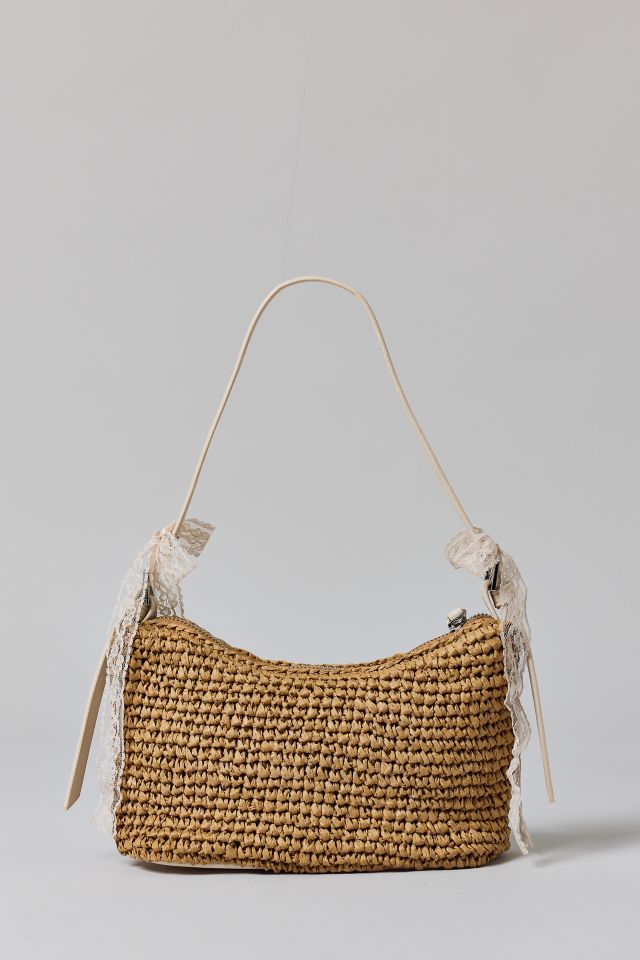 Urban Outfitters☆ ナチュラルラフィア・ショルダーバッグ Kimchi Blue Lucia Raffia Bag | Urban Outfitters