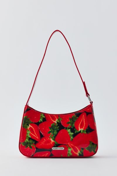 strawberryページ Two Ripe Red Strawberries On The Vine Zip Pouch by Hohenhaus