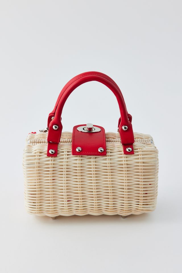 Kimchi Blue Woven Straw Hinge Mini Bag #5