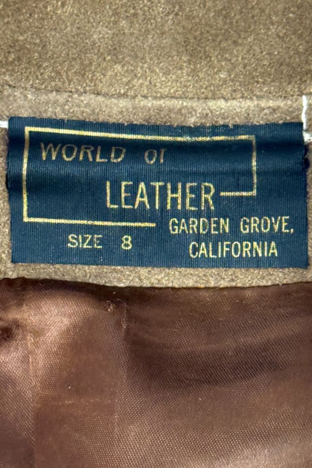 Vintage 1960’s Lemel’s Suede Belted Leather Long Coat #1