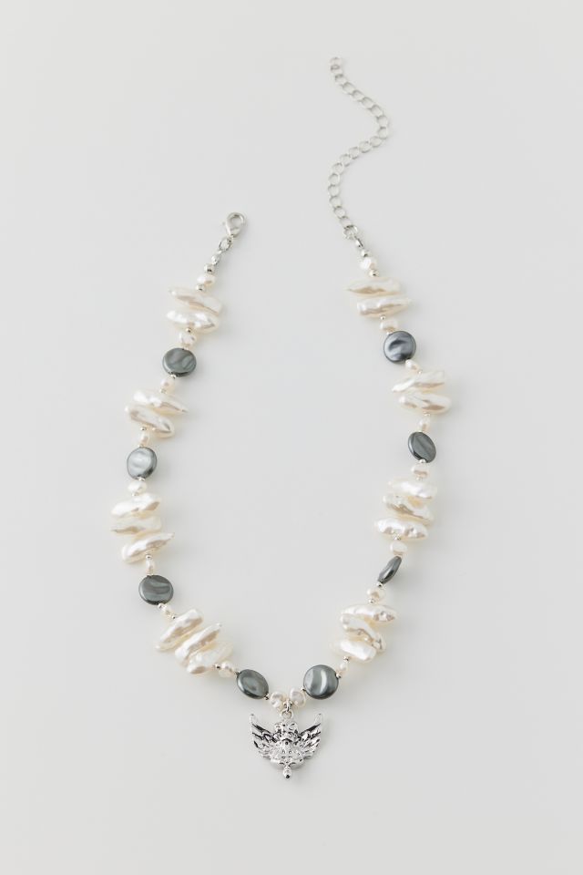 Pearl Cherub Statement Necklace #2