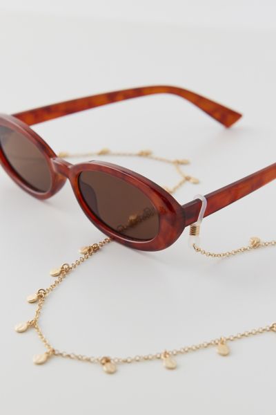 Urban Outfitters Delicate Disc Sunglass Chain In Gold, Women's At