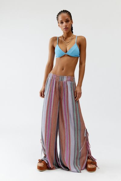 Out From Under Tied Up Gauze Wide Leg Pant In Assorted, Women's At Urban Outfitters